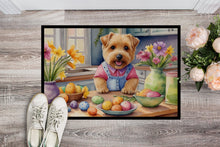 Load image into Gallery viewer, Decorating Easter Norfolk Terrier Doormat-24x36 Indoor / Outdoor Rug | Made in USA