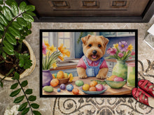 Load image into Gallery viewer, Decorating Easter Norfolk Terrier Doormat
