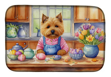 Load image into Gallery viewer, Decorating Easter Norwich Terrier Dish Drying Mat
