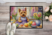 Load image into Gallery viewer, Decorating Easter Norwich Terrier Doormat-24x36 Indoor / Outdoor Rug | Made in USA