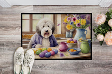 Load image into Gallery viewer, Decorating Easter Old English Sheepdog Doormat