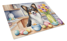 Load image into Gallery viewer, Decorating Easter Papillon Glass Cutting Boards – Durable, Decorative Kitchen Art
