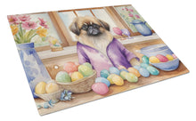 Load image into Gallery viewer, Decorating Easter Pekingese Glass Cutting Boards – Durable, Decorative Kitchen Art