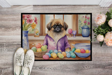 Load image into Gallery viewer, Decorating Easter Pekingese Doormat