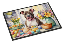 Load image into Gallery viewer, Decorating Easter Pit Bull Terrier Doormat-24x36 Indoor / Outdoor Rug | Made in USA
