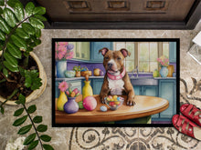 Load image into Gallery viewer, Decorating Easter Pit Bull Terrier Doormat - 18X27 Indoor / Outdoor Rug | Made in USA