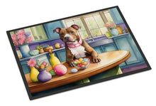 Load image into Gallery viewer, Decorating Easter Pit Bull Terrier Doormat - 18X27 Indoor / Outdoor Rug | Made in USA