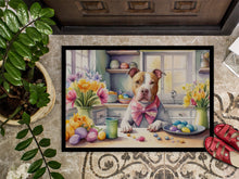 Load image into Gallery viewer, Decorating Easter Pit Bull Terrier Doormat - 18X27 Indoor / Outdoor Rug | Made in USA
