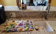 Load image into Gallery viewer, Decorating Easter Pit Bull Terrier Dish Drying Mat