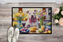 Load image into Gallery viewer, Decorating Easter Pit Bull Terrier Doormat-24x36 Indoor / Outdoor Rug | Made in USA