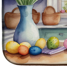 Load image into Gallery viewer, Decorating Easter Pointer Dish Drying Mat