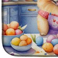 Load image into Gallery viewer, Decorating Easter Pomeranian Dish Drying Mat