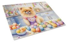 Load image into Gallery viewer, Decorating Easter Pomeranian Glass Cutting Boards – Durable, Decorative Kitchen Art