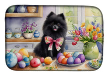 Load image into Gallery viewer, Decorating Easter Pomeranian Dish Drying Mat