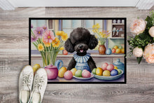 Load image into Gallery viewer, Decorating Easter Black Poodle Doormat-24x36 Indoor / Outdoor Rug | Made in USA