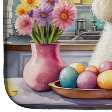 Load image into Gallery viewer, Decorating Easter White Poodle Dish Drying Mat