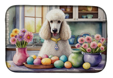 Load image into Gallery viewer, Decorating Easter White Poodle Dish Drying Mat