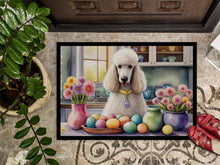 Load image into Gallery viewer, Decorating Easter White Poodle Doormat - 18X27 Indoor / Outdoor Rug | Made in USA