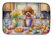 Load image into Gallery viewer, Decorating Easter Poodle Dish Drying Mat