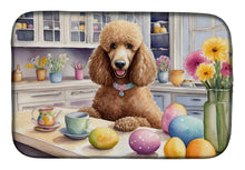 Load image into Gallery viewer, Decorating Easter Poodle Dish Drying Mat