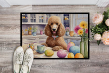 Load image into Gallery viewer, Decorating Easter Poodle Doormat - 18X27 Indoor / Outdoor Rug | Made in USA