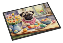 Load image into Gallery viewer, Decorating Easter Pug Doormat-24x36 Indoor / Outdoor Rug | Made in USA