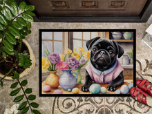 Load image into Gallery viewer, Decorating Easter Pug Doormat - 18X27 Indoor / Outdoor Rug | Made in USA