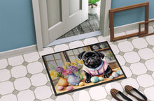 Load image into Gallery viewer, Decorating Easter Pug Doormat - 18X27 Indoor / Outdoor Rug | Made in USA