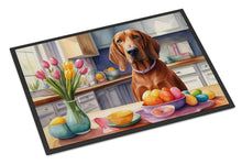 Load image into Gallery viewer, Decorating Easter Redbone Coonhound Doormat-24x36 Indoor / Outdoor Rug | Made in USA