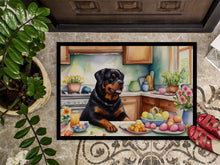 Load image into Gallery viewer, Decorating Easter Rottweiler Doormat-24x36 Indoor / Outdoor Rug | Made in USA