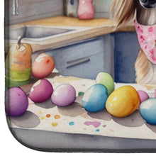 Load image into Gallery viewer, Decorating Easter Saluki Dish Drying Mat