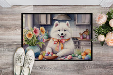 Load image into Gallery viewer, Decorating Easter Samoyed Doormat-24x36 Indoor / Outdoor Rug | Made in USA