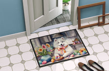 Load image into Gallery viewer, Decorating Easter Samoyed Doormat