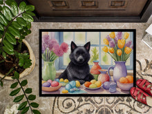 Load image into Gallery viewer, Decorating Easter Schipperke Doormat