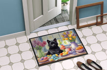 Load image into Gallery viewer, Decorating Easter Schipperke Doormat
