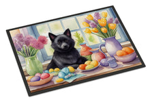 Load image into Gallery viewer, Decorating Easter Schipperke Doormat