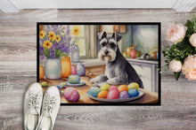 Load image into Gallery viewer, Decorating Easter Schnauzer Doormat-24x36 Indoor / Outdoor Rug | Made in USA