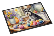 Load image into Gallery viewer, Decorating Easter Schnauzer Doormat - 18X27 Indoor / Outdoor Rug | Made in USA