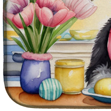 Load image into Gallery viewer, Decorating Easter Schnauzer Dish Drying Mat