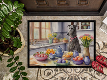 Load image into Gallery viewer, Decorating Easter Scottish Deerhound Doormat