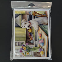Load image into Gallery viewer, Decorating Easter Sealyham Terrier Greeting Cards - Blank Note Cards – 8-Pack of Artist-Designed Cards with Envelopes