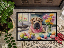 Load image into Gallery viewer, Decorating Easter Shar Pei Doormat-24x36 Indoor / Outdoor Rug | Made in USA