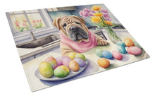 Load image into Gallery viewer, Decorating Easter Shar Pei Glass Cutting Boards – Durable, Decorative Kitchen Art