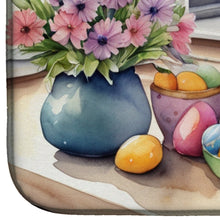 Load image into Gallery viewer, Decorating Easter Sheltie Dish Drying Mat