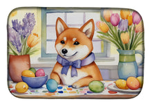 Load image into Gallery viewer, Decorating Easter Shiba Inu Dish Drying Mat