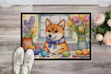 Load image into Gallery viewer, Decorating Easter Shiba Inu Doormat