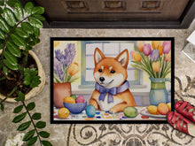 Load image into Gallery viewer, Decorating Easter Shiba Inu Doormat