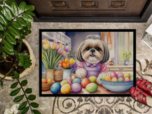 Load image into Gallery viewer, Decorating Easter Shih Tzu Doormat-24x36 Indoor / Outdoor Rug | Made in USA