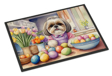 Load image into Gallery viewer, Decorating Easter Shih Tzu Doormat-24x36 Indoor / Outdoor Rug | Made in USA