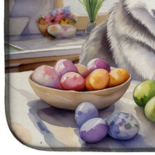 Load image into Gallery viewer, Decorating Easter Siberian Husky Dish Drying Mat